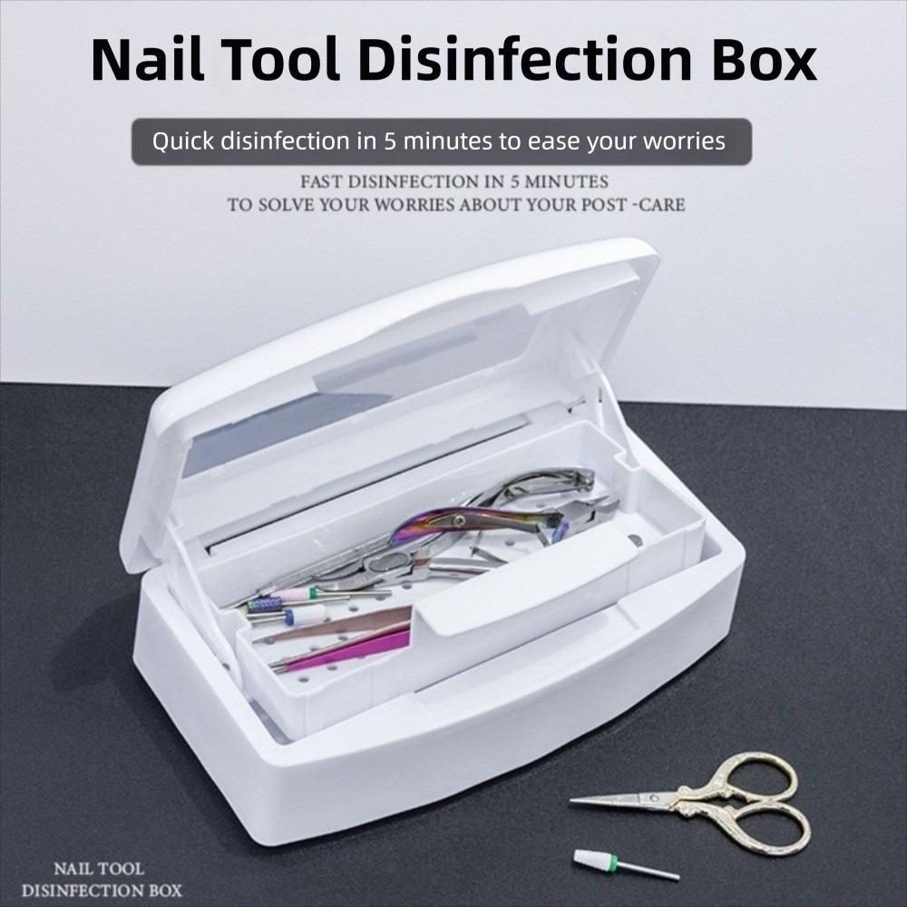 Detachable Nail Sterilizer Tray Sterilizing Clean Equipment Cleaner Tools  Nail Art Salon