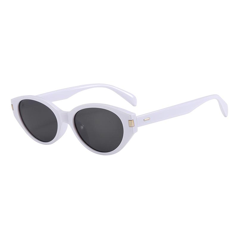 New Narrow Frame Cat Eye Sunglasses For Women With High-end Face And Small Uv-proof Trendy Sunglasses 77188