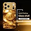 Premium Golden Bitcoin Phone Case for Funda Iphone for Iphone 17 Pro Max Cover Glass for iPhone 17 16 15 14 13 12pm Pro Plus