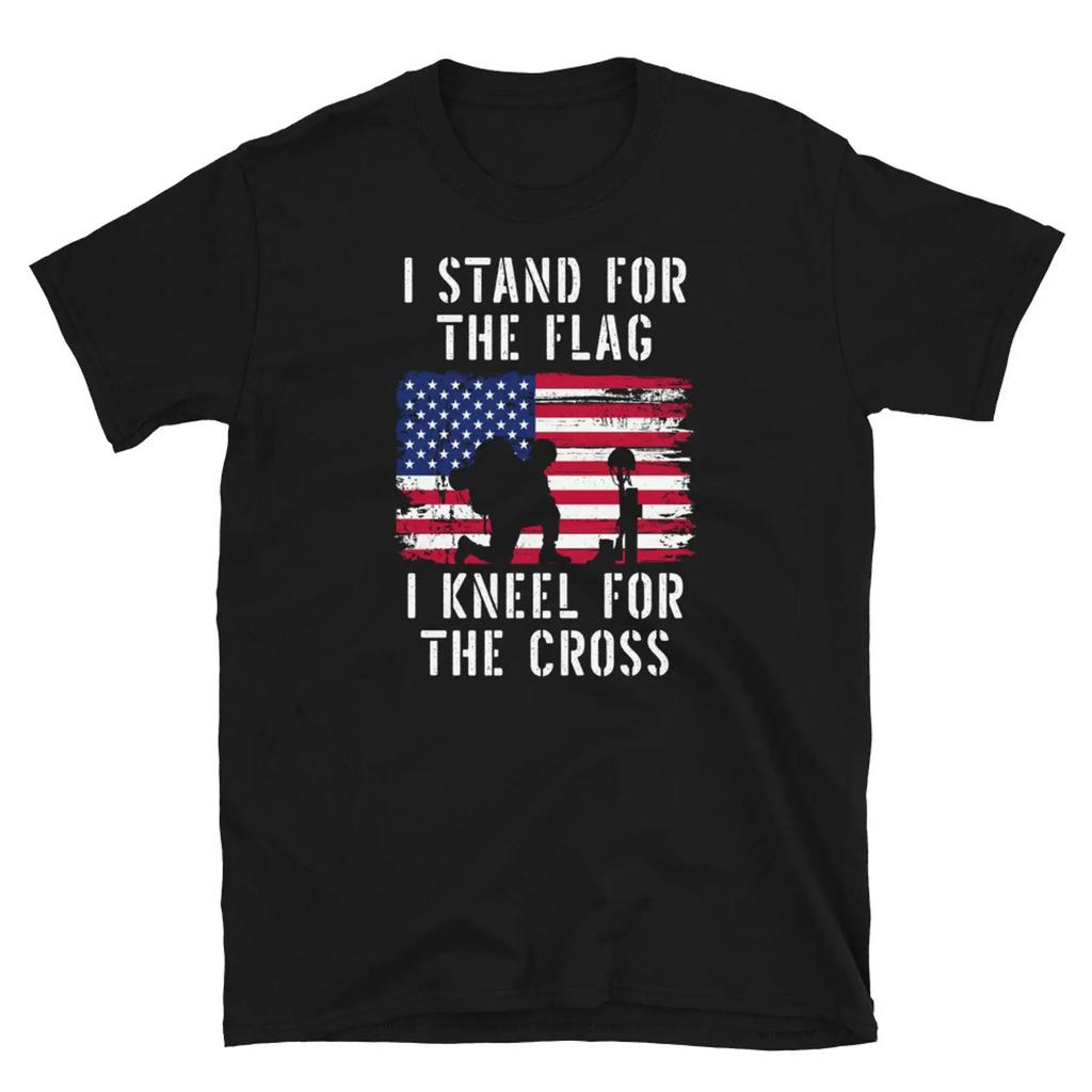 I Stand For The Flag I Kneel For The Cross US Veteran T-shirt