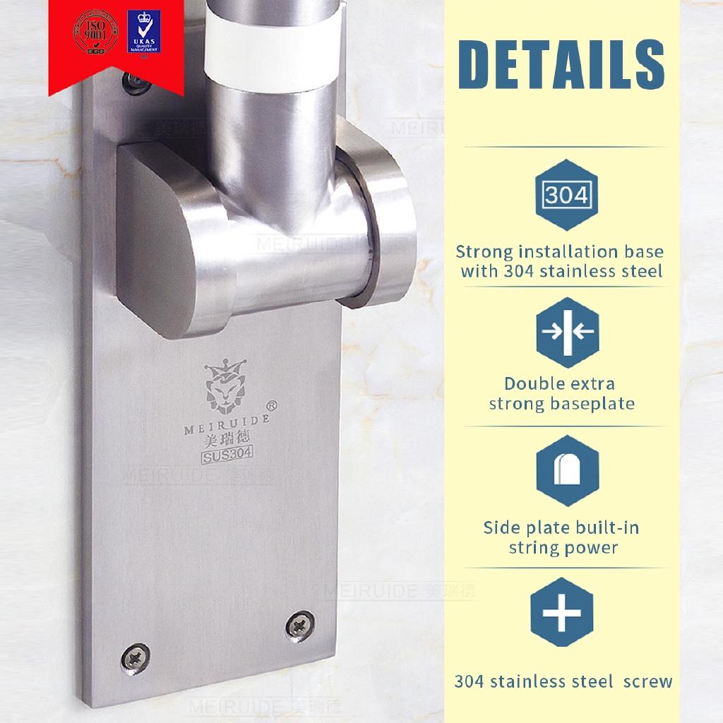 60/75cm Barrier-Free Stainless Steel Toilet Bathroom Grab Bar Elderly Disability Safety Handrail Folding Handrail Safety