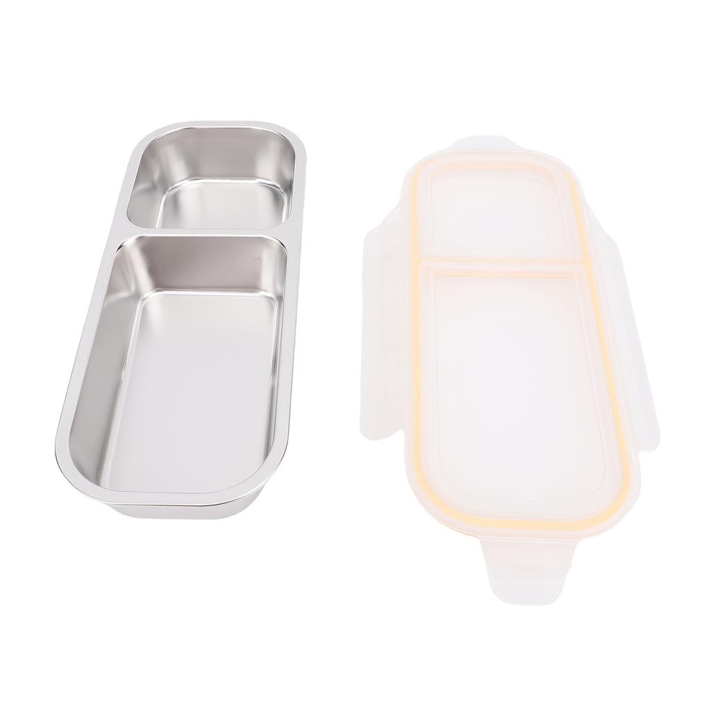 Boîte à déjeuner en acier inoxydable pour camping en extérieur, récipient à déjeuner étanche, contrôle des portions, 700 ml