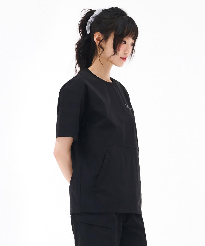 CHASECULT Unisex Cool Stretch Pocket Short Sleeve T-Shirt - Black