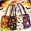 1/5PCS Halloween Candies Storage Bag Snack Favors Wrapping Tote Bags Reusable Home Party Kids Trick-or-treating Decoration Pack