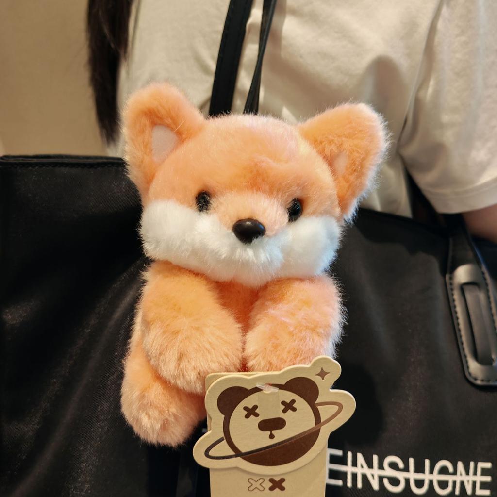 Snot bear computer screen decoration lying down bear ornament office mouse pony panda Zhuoban plush doll