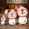 Cute Fruit Penguin Doll Plush Toy Zoo Couple Penguin Doll Baby Sleeping Soothing Rag Doll