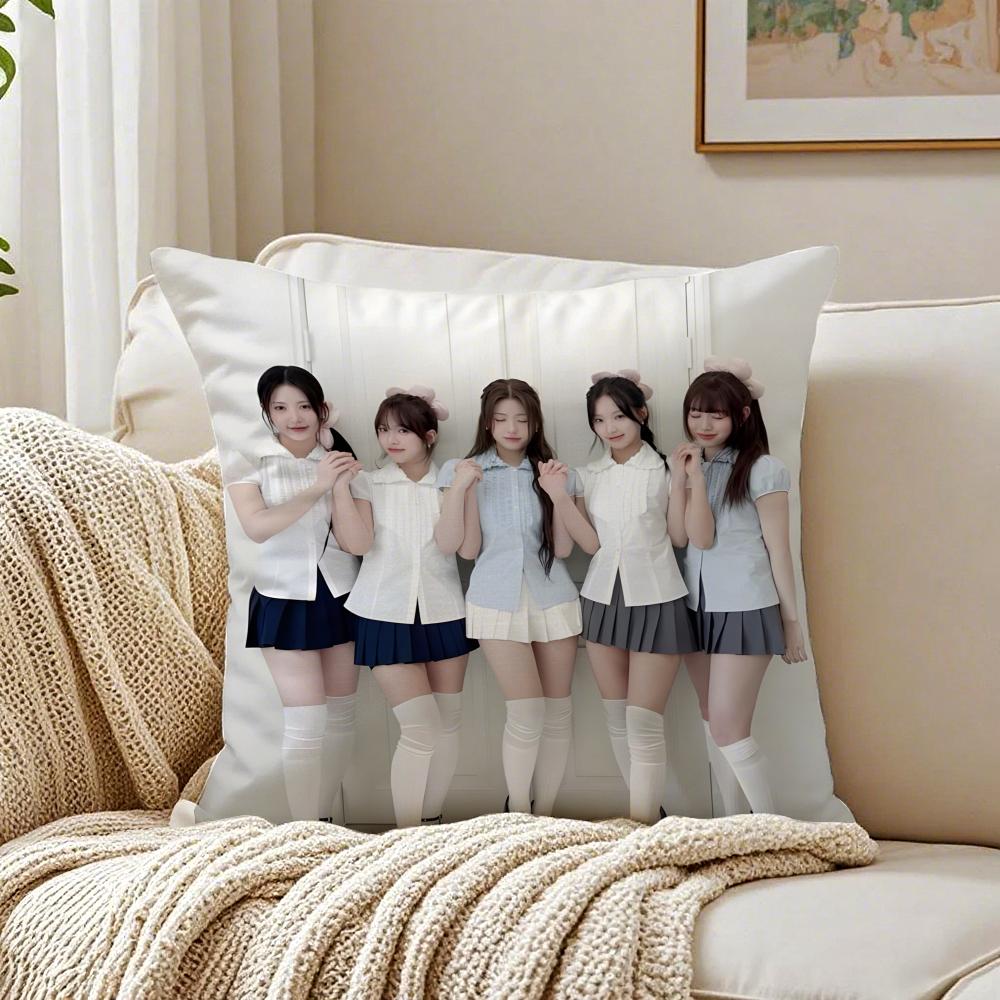 GirlGroup Kpop RRESCENE Cushion Cover Pillowcase Antidustmite living Room Sofa Decor Cushion Room