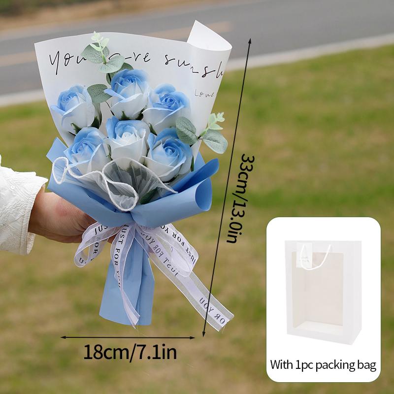 Finished Soap Roses Bouquet Mother'S Day Gifts Artificial Rose Bouquet Party Decor Supplies Wedding Birthday Graduation Gifts