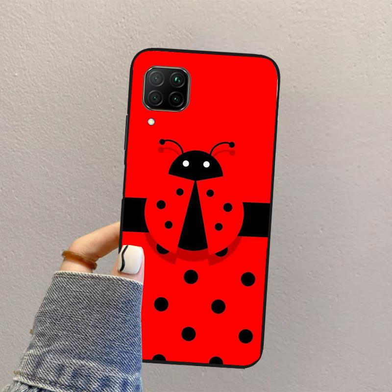 Ladybug Beetle For Huawei Nova Y70 Y90 Y60 Y73 Y72 Y61 Y91 12s 12i 11i 8i 9 10 SE P40 Lite P60 P30 Pro Case