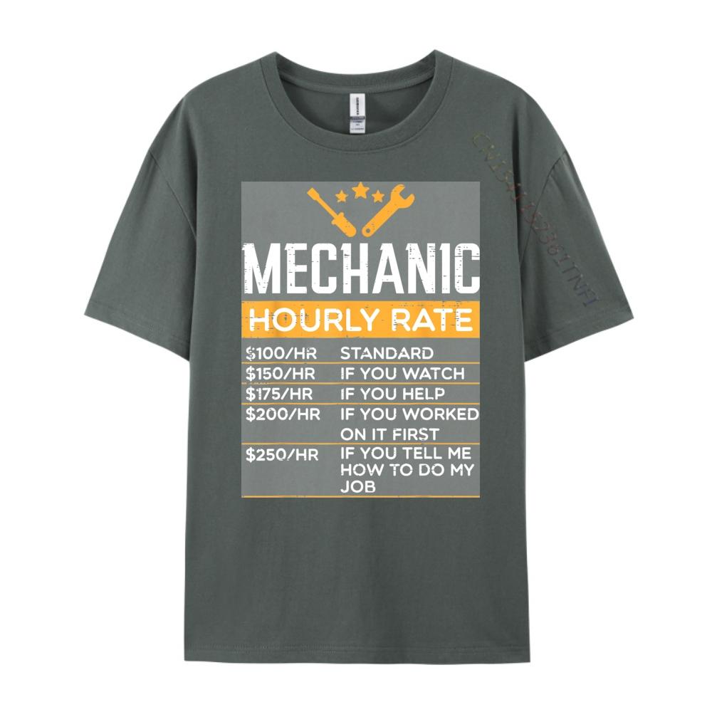 Mechanic Hourly Rate Funny Labor Rates Men Women Kids Boys Luxury Designer Mens T Shirt Street