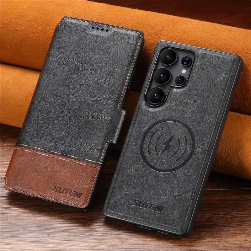 2 in 1 Removable Strong Magnetic Case For Samsung Galaxy S26U S22 S23 S24 S25 Ultra Retro Leather Card Wallet Phone Holder Cover