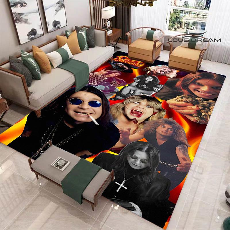 Ozzy osbourne printed carpet Living room bedroom non-slip carpets Yoga mat door mat Outdoor carpet kawaii rug birthday gift