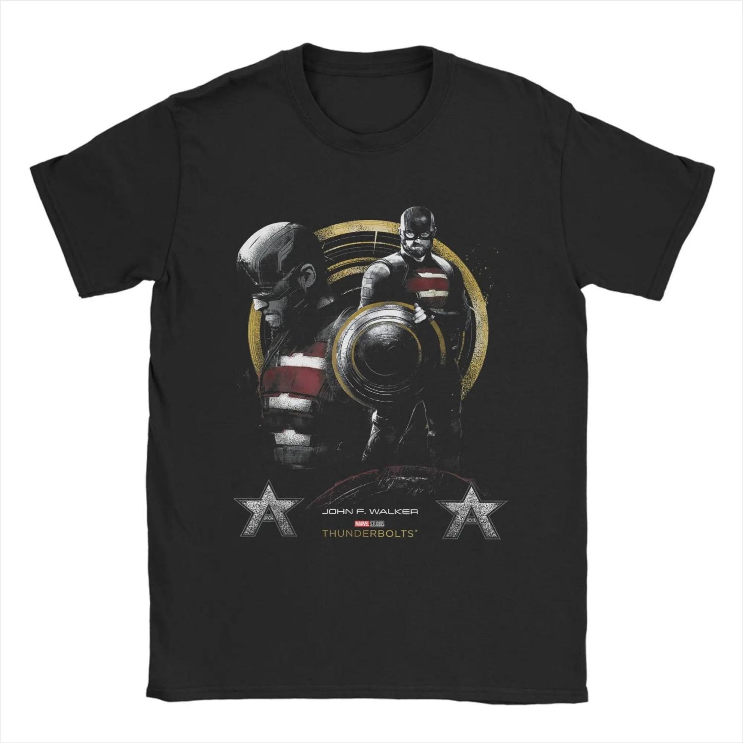 

Genuine Authorized Men s T-Shirt Thunderbolts John American Novelty Cotton T-Shirt Short Sleeve T-Shirt O-Neck Top XXXXXL