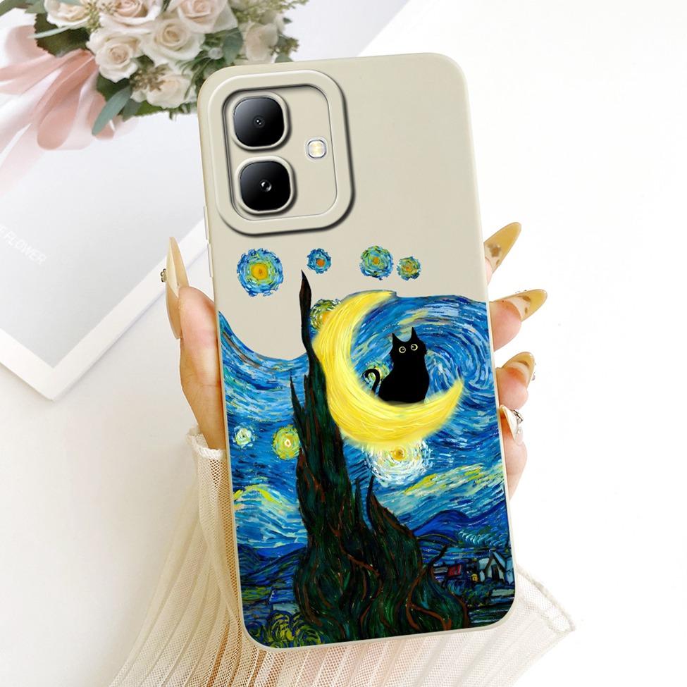 For Infinix Smart20 X6840 X6840B Phone Case For Infinix Smart 20 Cover Luxury Fashion Cute Cartoon Funny Painted Silicone Casing