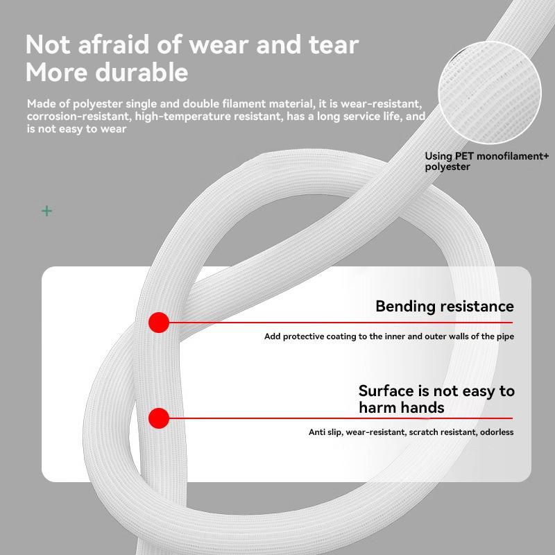 Cord Protector Wire Loom Tubing Cable Sleeve Split Sleeving for USB Cable Power Cord Audio Video Cable TV Computer Home Auto 2m