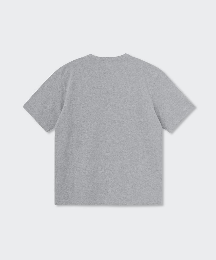 Musinsa Standard Henley Neck T-Shirt [Medium Grey]