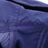 Moncler Made In Romania Hooded Coat Blue With Belt Women Used