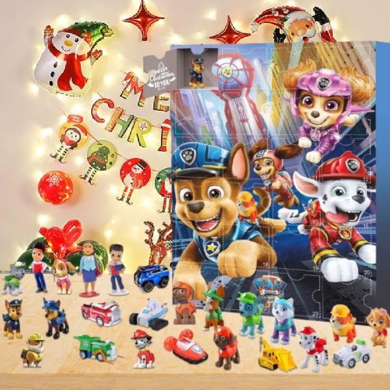 Christmas Paw Patrol Advent Calendar 24 Gifts Box Toys Festivals Doll Countdown