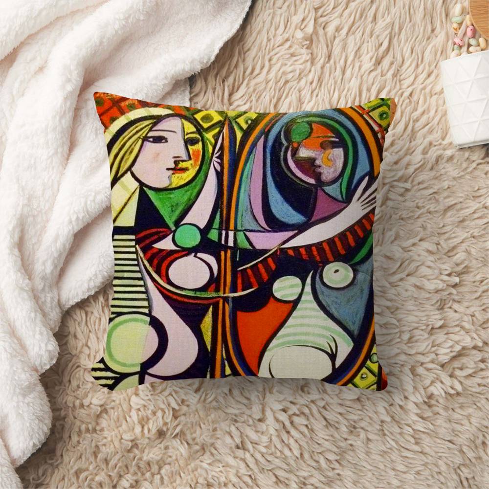 PPicasso Style Painting Cushion Cover Pillowcase Upholstery Sofa Throw Pillow Home Decor Pillowcas