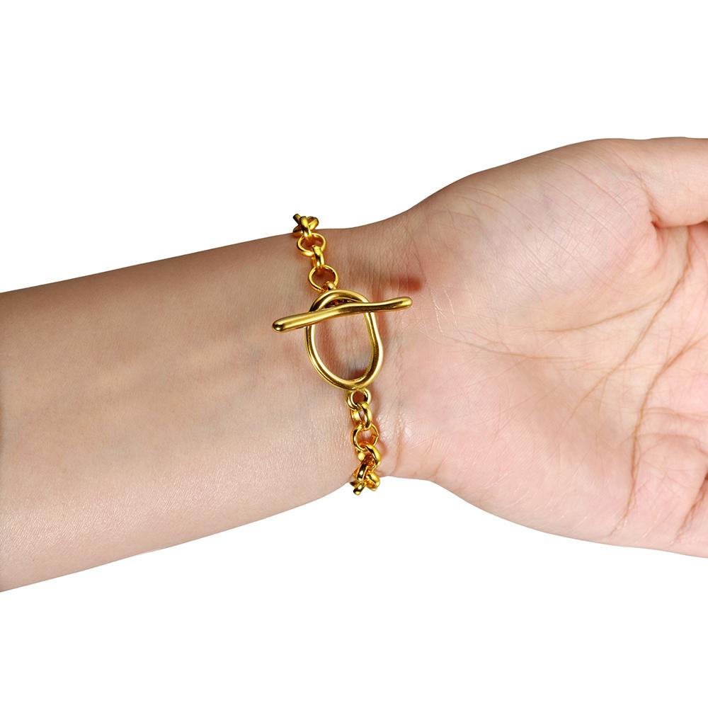 Wholesale No Fade 4sets Stainless Steel Curved OT Clasp Connector Toggle Clasp for Jewelry Making Necklace Bracelet Accessories