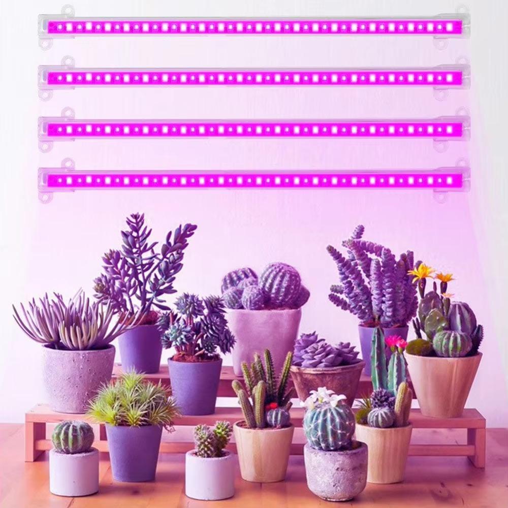 1/2/3/4 Red Blue LED Grow Light Strip Tube Indoor Plant USB Full Spectrum Phyto Lamp Dimmable Timer Seedlings Vegs Flower Lamp