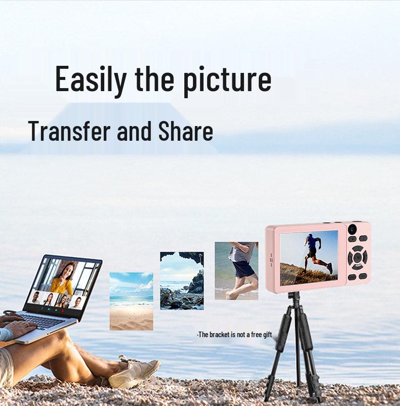 HD Mini Digital Camera for Students: Home & Selfie Camcorder