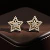 ZAKOL Exquisite Fashion Five-pointed Star Micro-set Zircon Stud Earrings For Women Geometric Daily Simple Jewelry Accessories