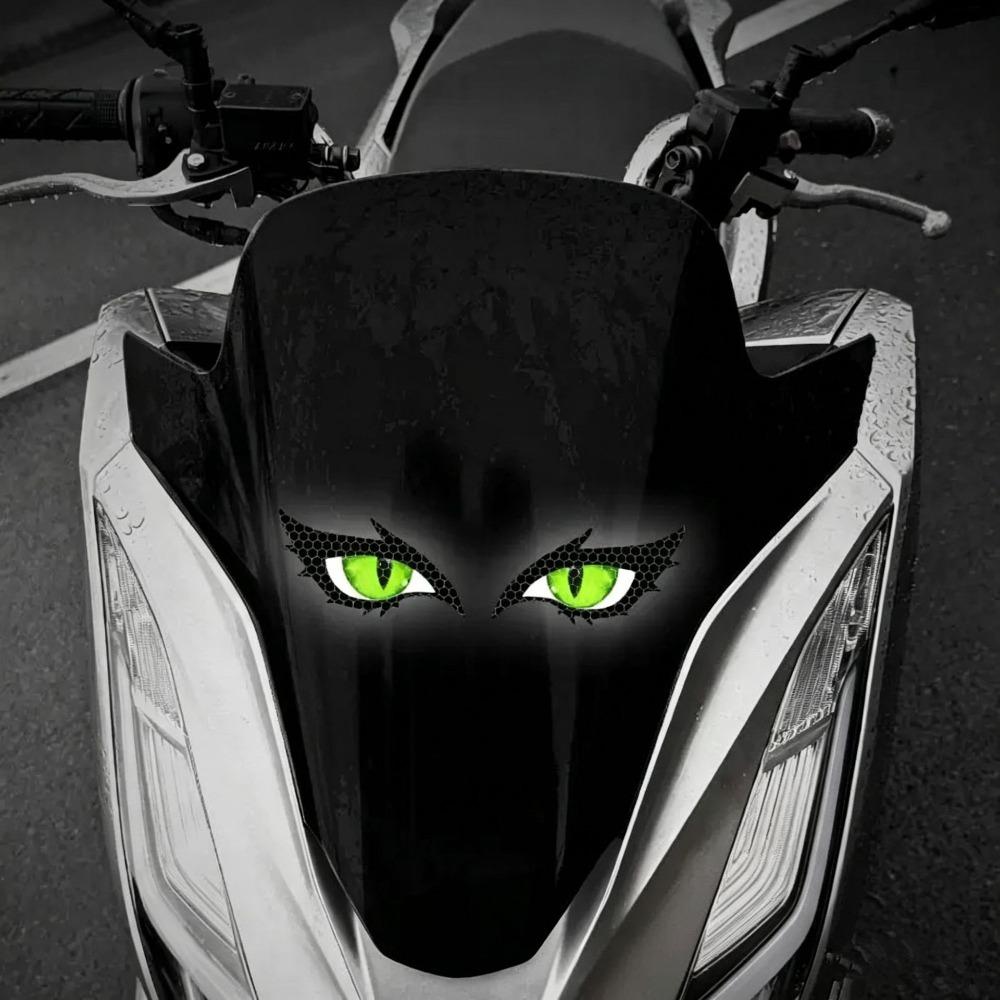 Double Pupils Reflective Evil Eye Sticker Universal Cool Car Stickers Multipurpose