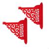 2x Lantern Hanging Bracket for Door Chinese Wedding Decoration Red Hangers Hooks