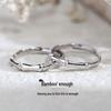 Silver-Plated Bamboo Joint Couple Rings - Easy Wear, Stylish Pair for Men and Women