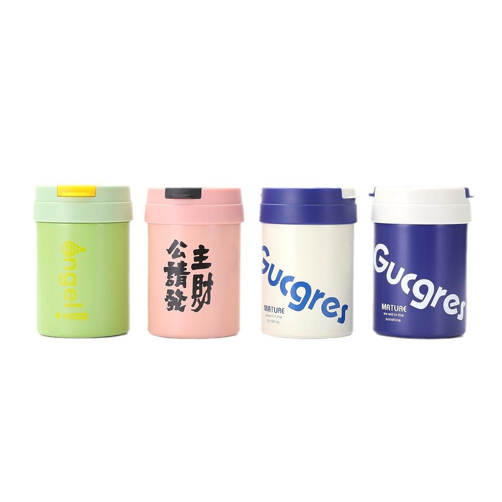 Ins Wind Belt Straw Ton Ton Cup 316 Stainless Steel Double Drink Thermos Cup Large Capacity Student Outdoor Coffee Cup