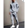 Men's Hooded Sports Suit, Available In Multiple Colors, Featuring Letter Printed Hoodies and Pants, Effortlessly Creating a Street Style Look