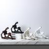 Resin Handicraft Abstract Figure Sculpture Skeleton Skeletonized Decorative Figurines Home Decoration Accessories