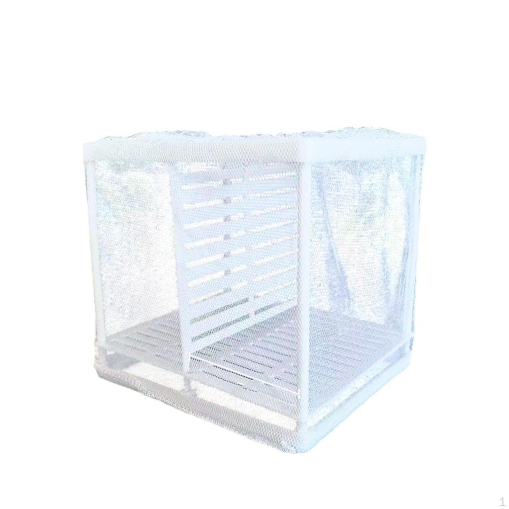 Aquarium Fishes Breeding Box Accessories Fry Feeding Protective Mesh for Guppy