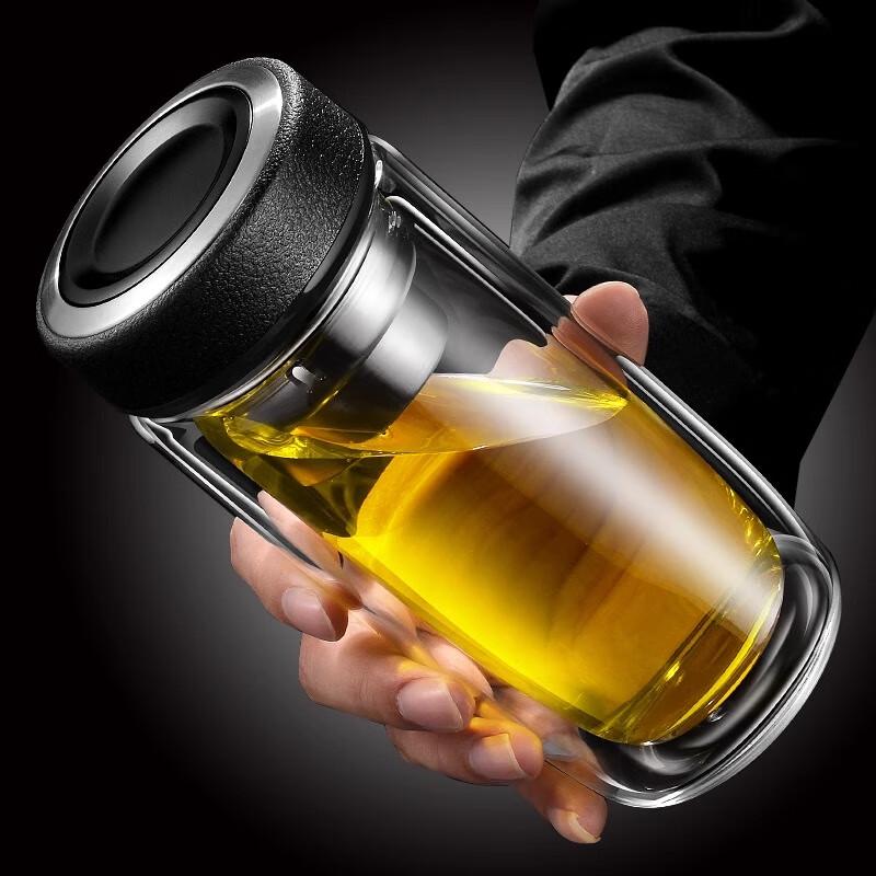 Zhaiqingsong Double-Wall Glass Tea Infuser Bottle