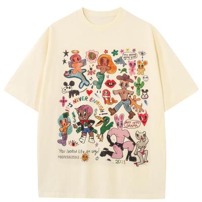 Streetwear Funny Graphic T-Shirt Cotton Tshirt Unisex Tops Tees Summer Short Sleeves T Shirt