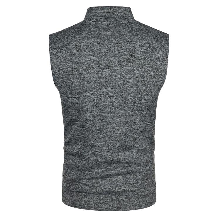 Men's Autumn/Winter Slim Fit Hooded Zipper Fleece Vest