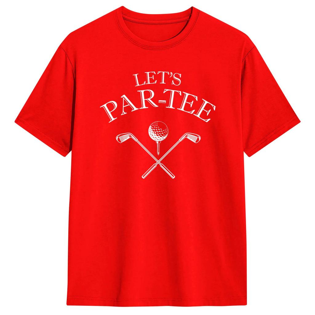 Unisex LetS Par Tee TShirts  100 Cotton Clothes Summer Y2K Basic ShortSleeved T Shirt ONeck Harajuku Loose Tee Shirt