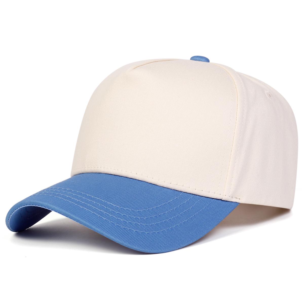 Unisex Lichtpaneel Geblokkeerde Baseballpetten Lente Herfst Buiten Verstelbaar Casual Petten Zonbescherming Pet Sportpet blauw
