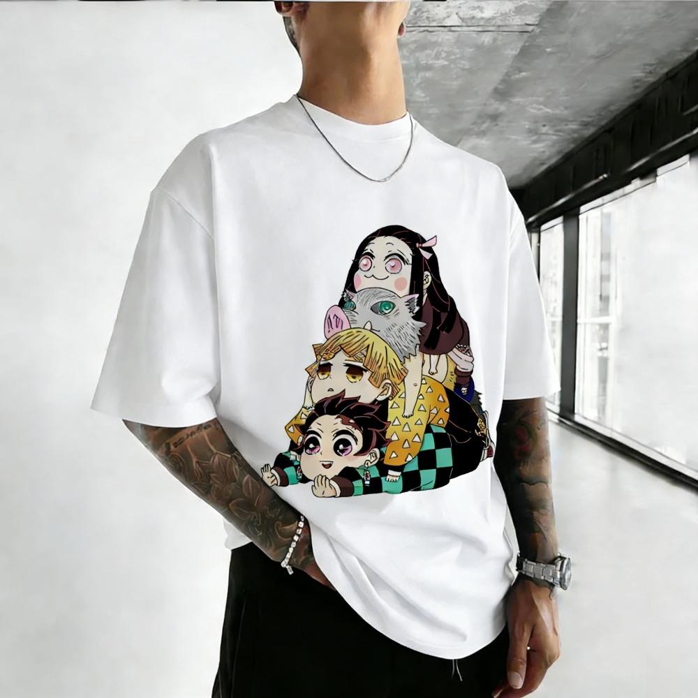 Ghost Slayer Blade Tomioka Yoshiyuki 2026 Summer Harajuku Anime New Unisex Tshirt