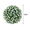 Simulerad Växt Blomma Hängande Topiary-boll, 7,8 tum Realistisk Form PE-material för Tak, Träd, Heminredning