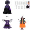 Magical Baby Girl Gown Halloween Cosplay Witch Costume For Teens With Puff Sleeves