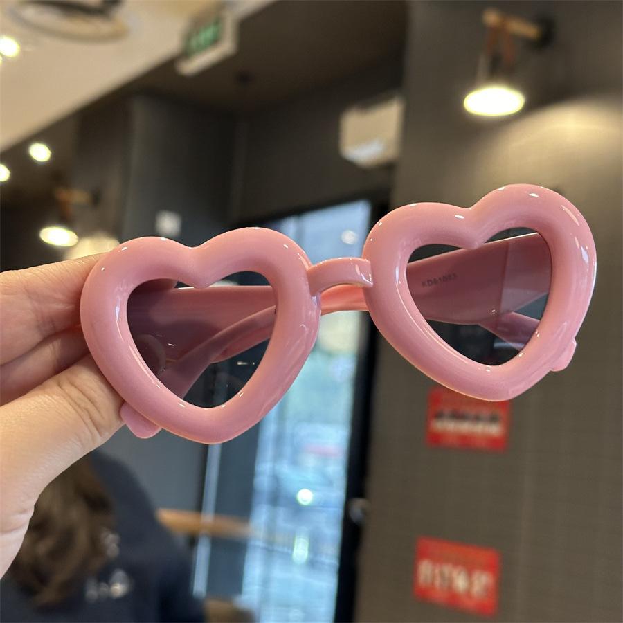 New Kids Sunglasses Baby Sunglasses Chubby Bread Heart-Shaped Sunglasses Adorable and Cool Stylish Photo Sunglasses UV400