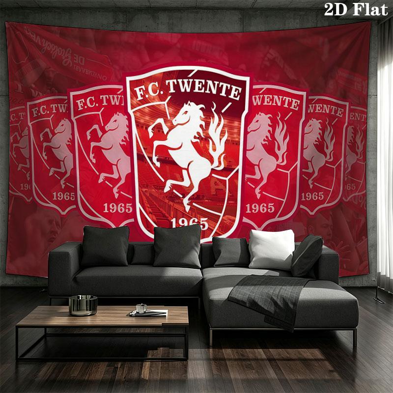 FC Twente Enschede Wall tapestry, aesthetic printed fabric blanket, suitable for bedroom, living room, and home decor.
