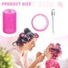 1 Set Kit Arricciacapelli Autoadesivo con Pinzette a Becco d'Anatra Senza Danni Strumento Manuale DIY per Acconciatura Arricciacapelli Senza Calore per Frangia Capelli Lunghi Medi Corti