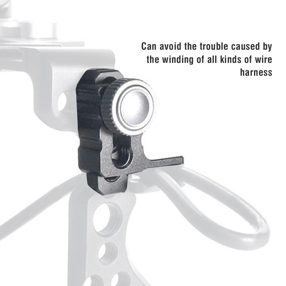 Aluminium Alloy Black Universal Type Camera Cage Wire Clip Fixator Signal Cable Clamp Accessory