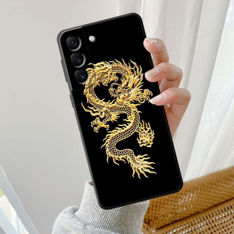 Tpu weiche Luxus-Hülle für Samsung Galaxy S23 Ultra 5g S21 S10 S9 S8 S7 S22 Plus S20 Fe S10e Mode chinesische Tiger Drache Abdeckung