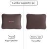 For KIA Car Leather Headrest Neck Support Seat Waist Cushion Pillow Auto Accessories Sorento Stinger Soul Spectra Niro Cadenza Nvhs30