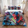 Spiderman Adventures Print 3Pcs Bedding Setduvet Cover With 2 Bedropillowcase Home Birthday Gift