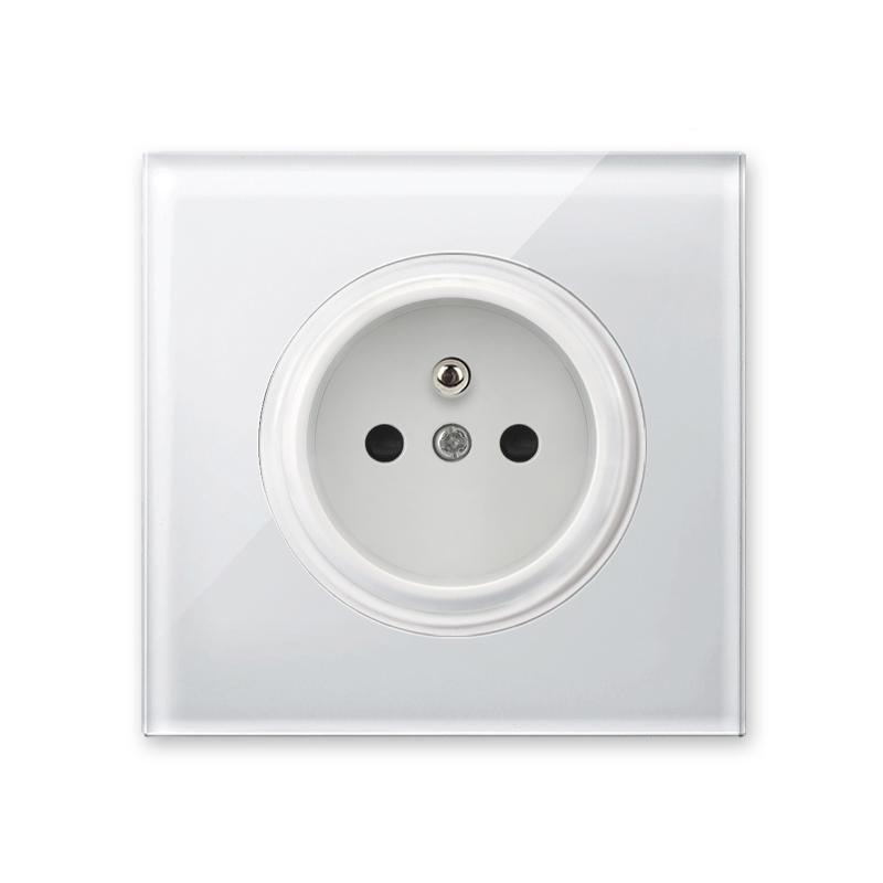 2025 LED Home Use Glass Panel Wall Light Switches Electric 220V Wall and Socket Durable Product